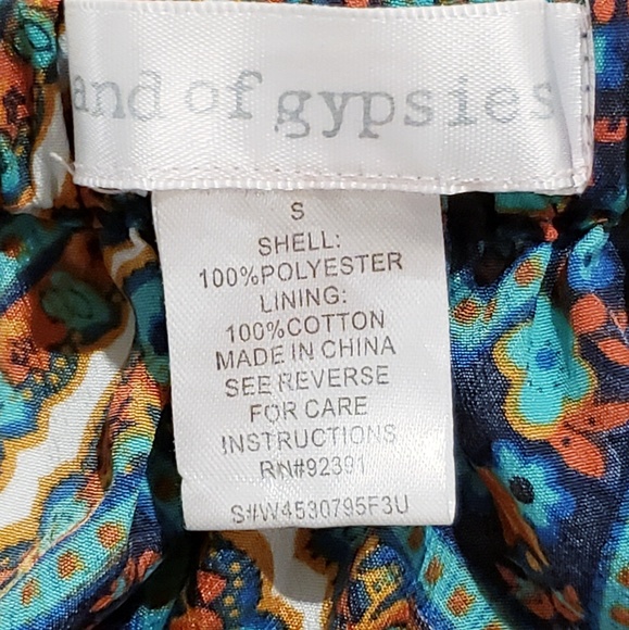 Band of Gypsies Tribal Print Tie Back Dress - Picture 5 of 5